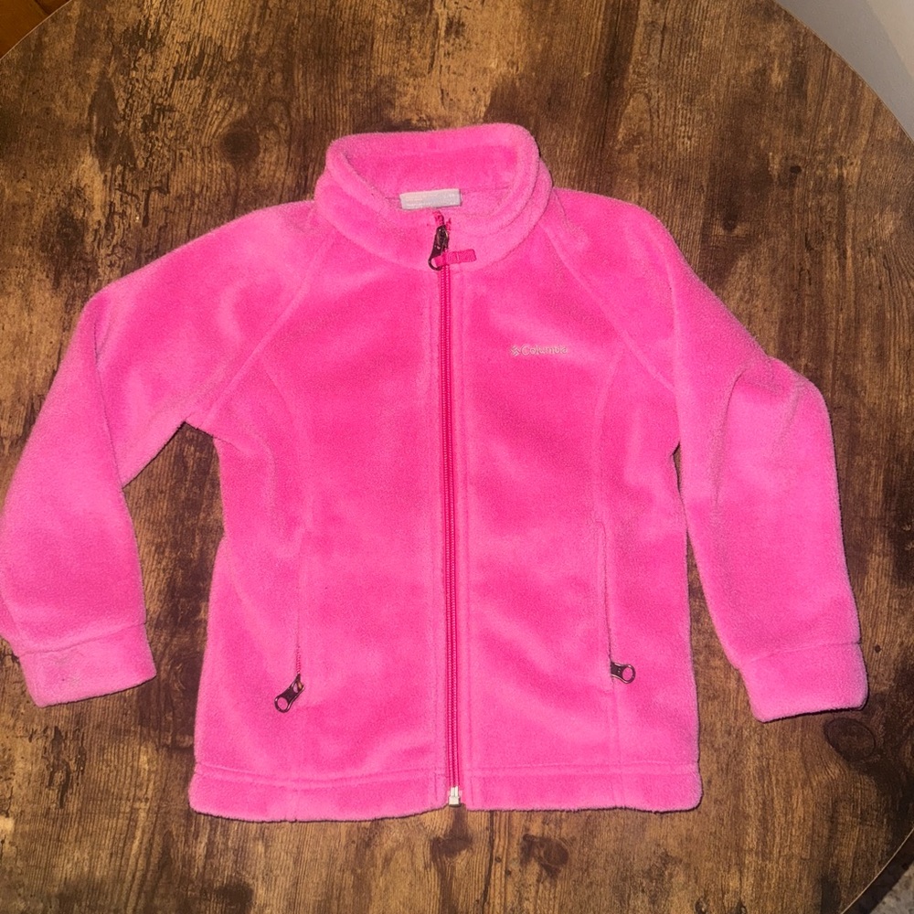 Columbia Vibrant Pink Fleece Pullover